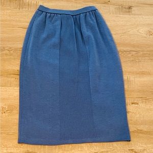 Georre 100% Wool knit pencil skirt Blue Made in Japan size‎ M